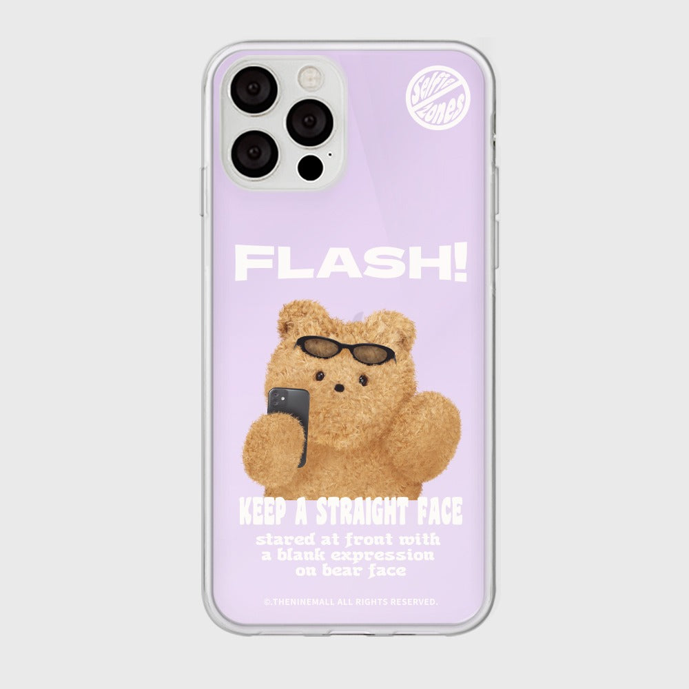 ｜THENINEMALL｜ Gummy Basic Flash Mirror Phone Case