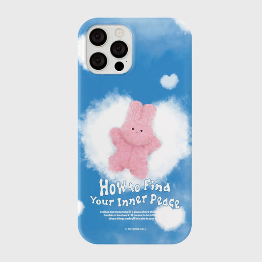 ｜THENINEMALL｜ Windy Cloud Inner Peace Hard Phone Case (2 types)