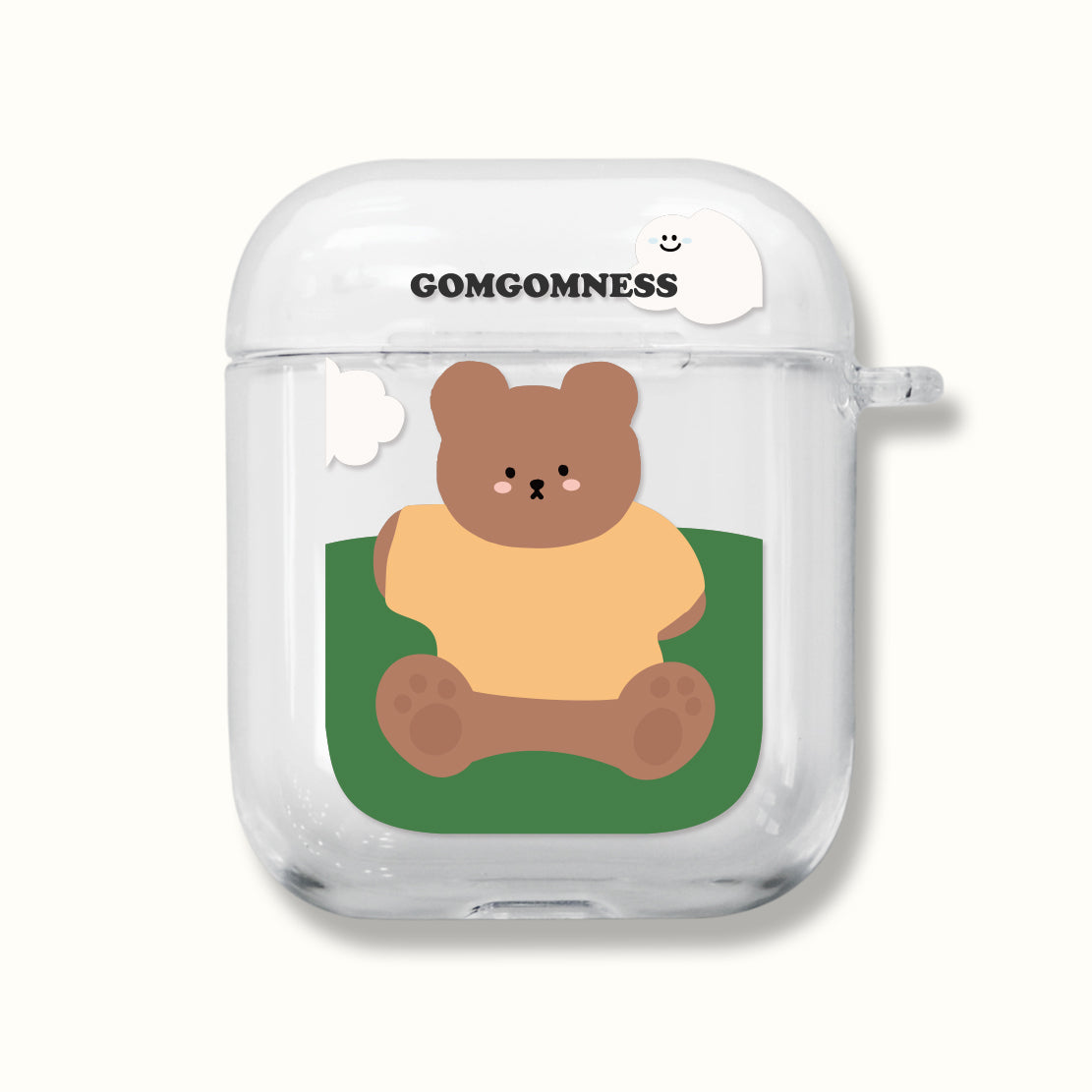 ｜MOMO CASE｜ 487 Hill-베어 Clear Airpods Case