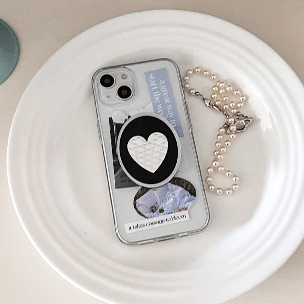 ｜Mademoment｜ Spring Moments Sticker Design Clear Phone Case (3 Types)