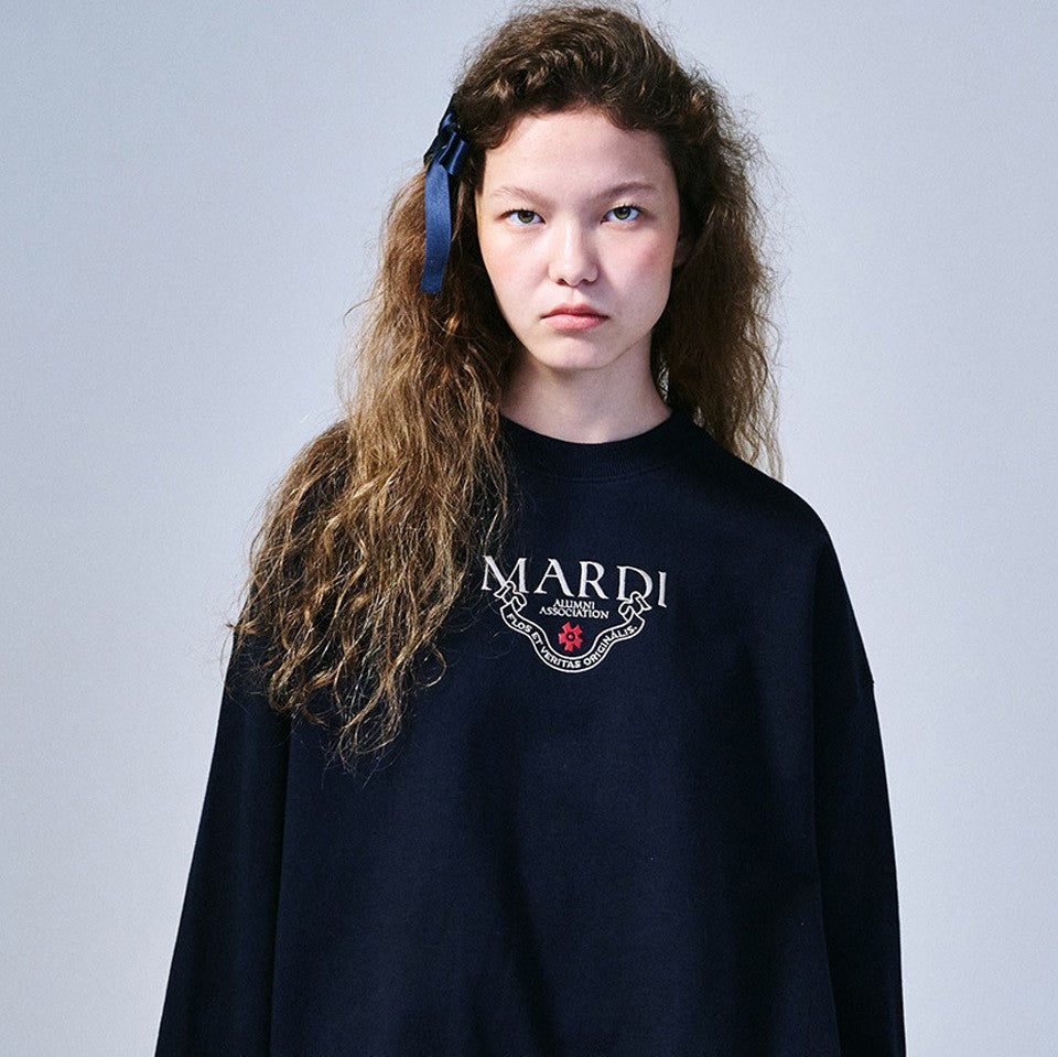 ｜MARDI MERCREDI｜ SWEATSHIRT ALUMNI CLASSIQUE NEEDLEWORK (2 Colours)