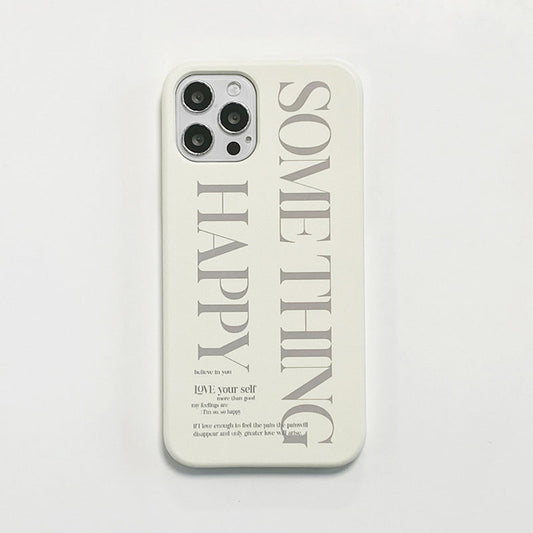 ｜MOMO CASE｜ 514 썸띵HAPPY(크림) Phone Case