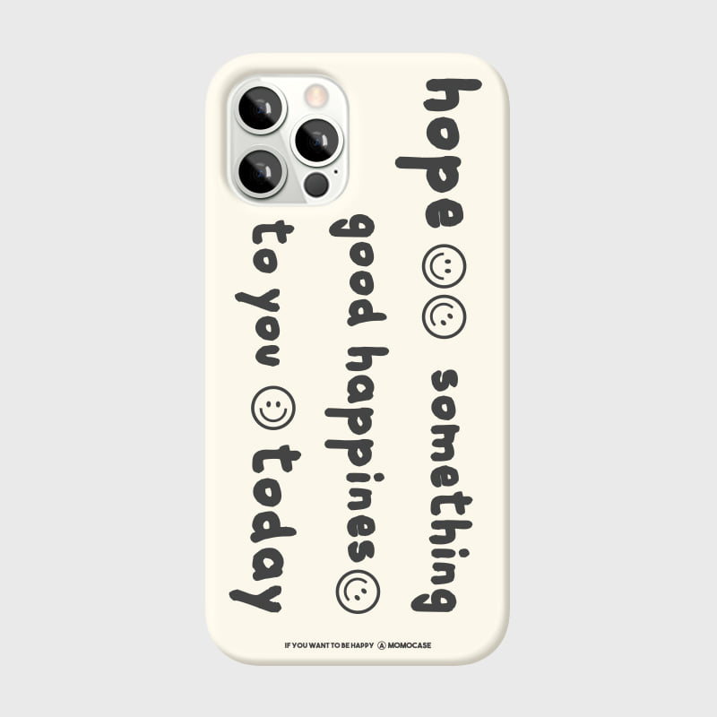 ｜MOMO CASE｜ 528 Hope썸띵(블랙) Phone Case