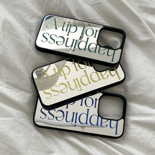 ｜Mademoment｜ Happiness Lettering Design Bumper Phone Case