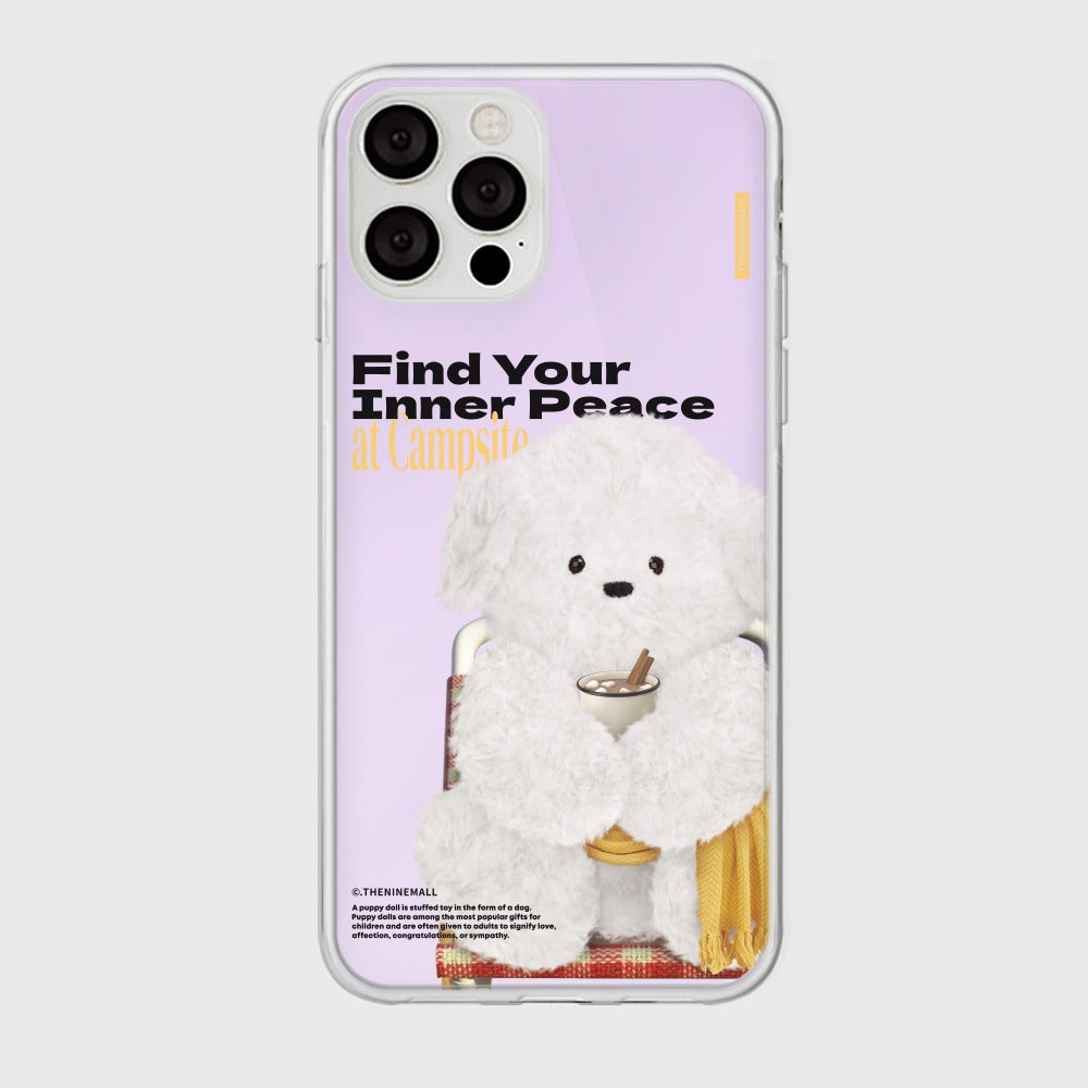 ｜THENINEMALL｜ Yellow Camping Ppokku Mirror Phone Case