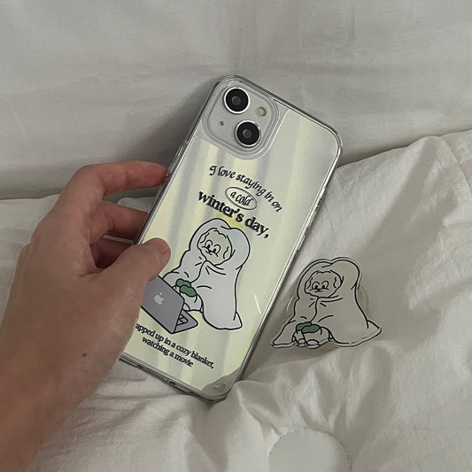 ｜Mademoment｜ Rest At Home Design Glossy Mirror Phone