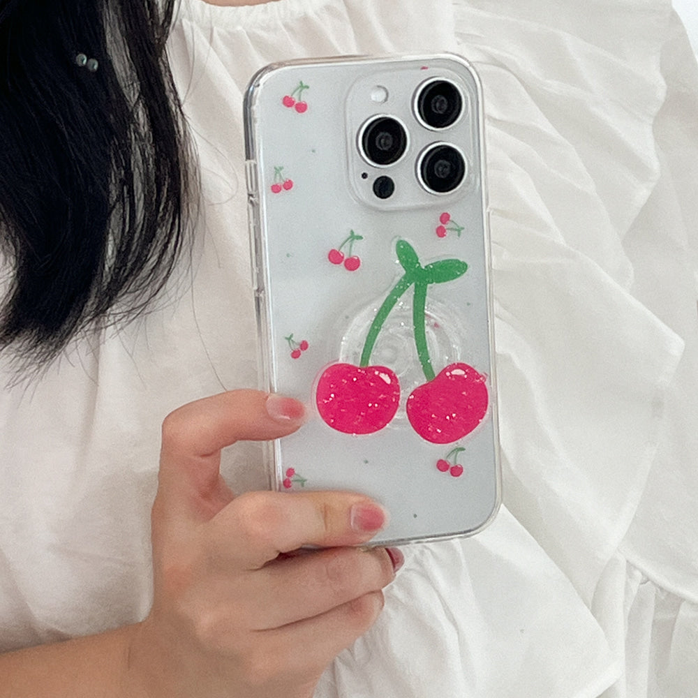 ｜Mademoment｜ Mini Fruit Pattern Design Clear Phone Case (3 Types)