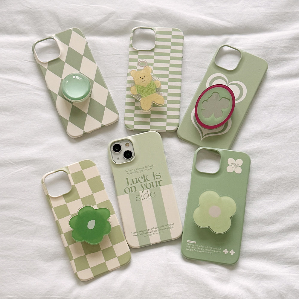 ｜Mademoment｜ Coloring Green Design Phone Case