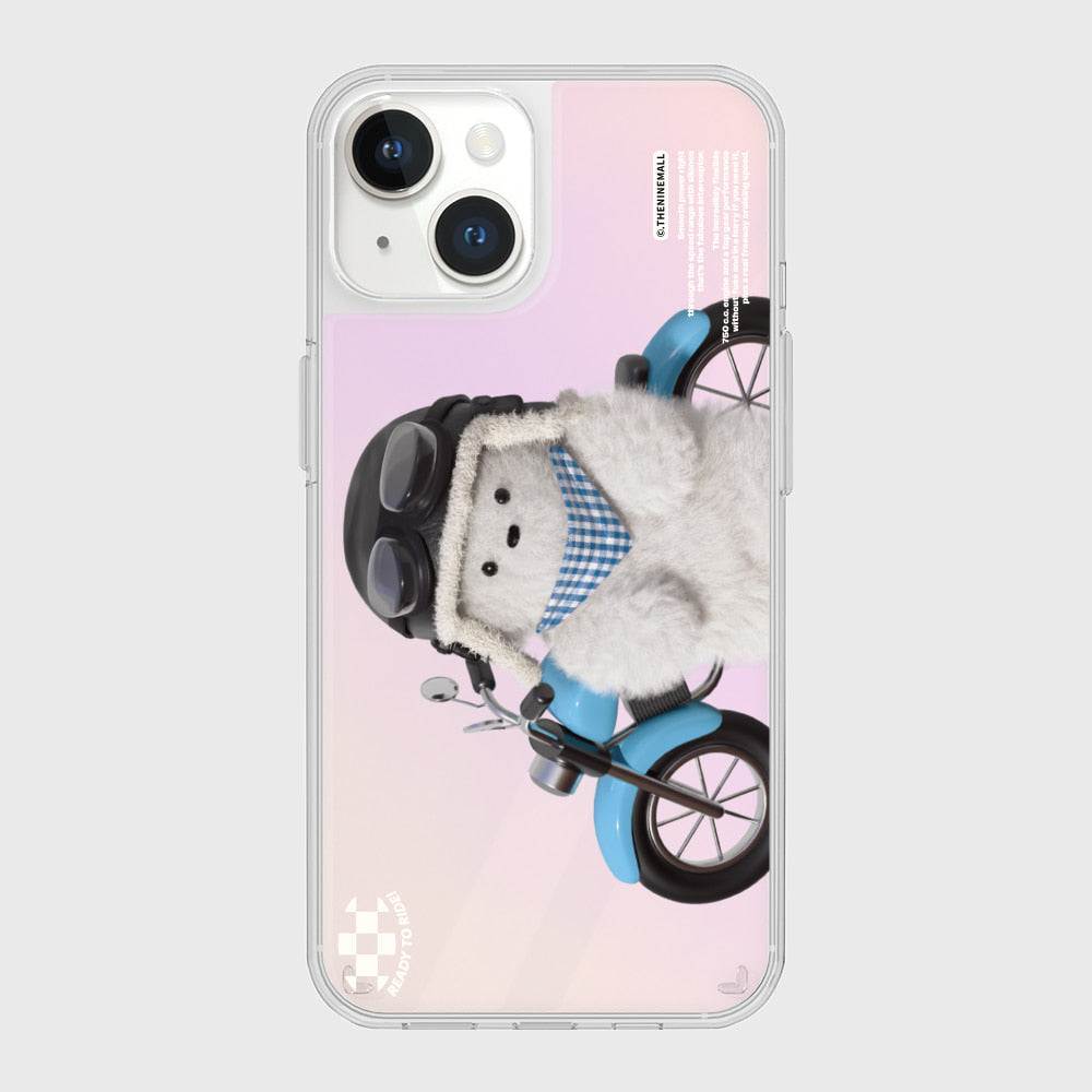 ｜THENINEMALL｜ Rider Puppy Mirror Phone Case