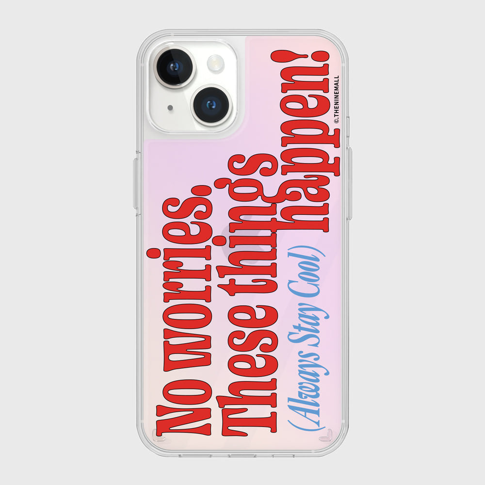 ｜THENINEMALL｜ Vintage No Worries Mirror Phone Case