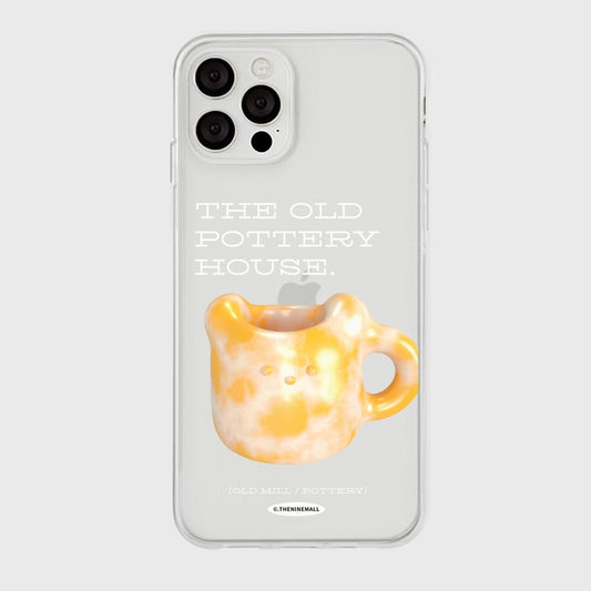 ｜THENINEMALL｜ 오렌지 포터리 Clear Phone Case (2 types)