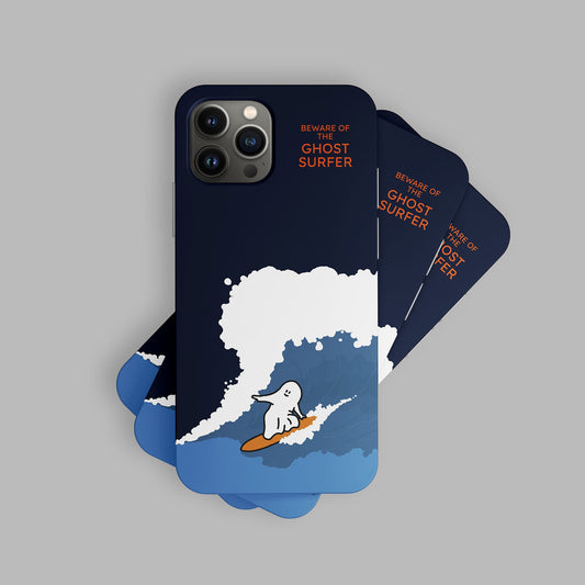 ｜PERCENTAGE｜ Midnight Ghost Surfer Phone Case (4 Types)