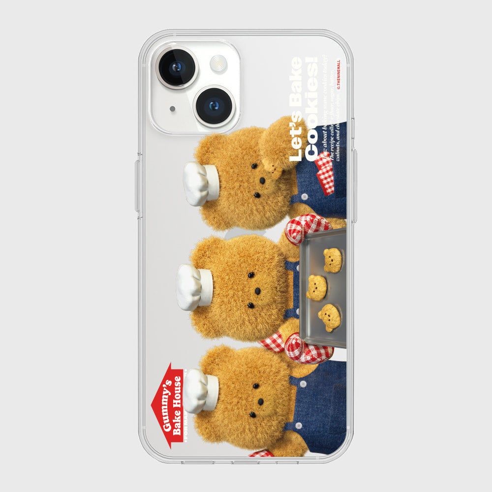 ｜THENINEMALL｜ Big Cookie Gummy Clear Phone Case (3 types)