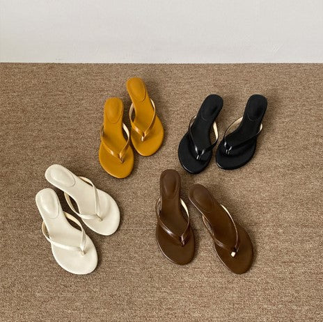 ｜GANAESRA｜ Mad Middle-heel Sandle (4 Colors)