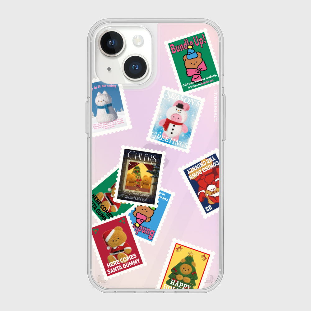 ｜THENINEMALL｜ Holiday Seal Sticker Mirror Phone Case