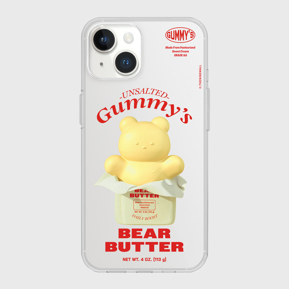 ｜THENINEMALL｜ Butter Gummy Clear Phone Case (3 types)