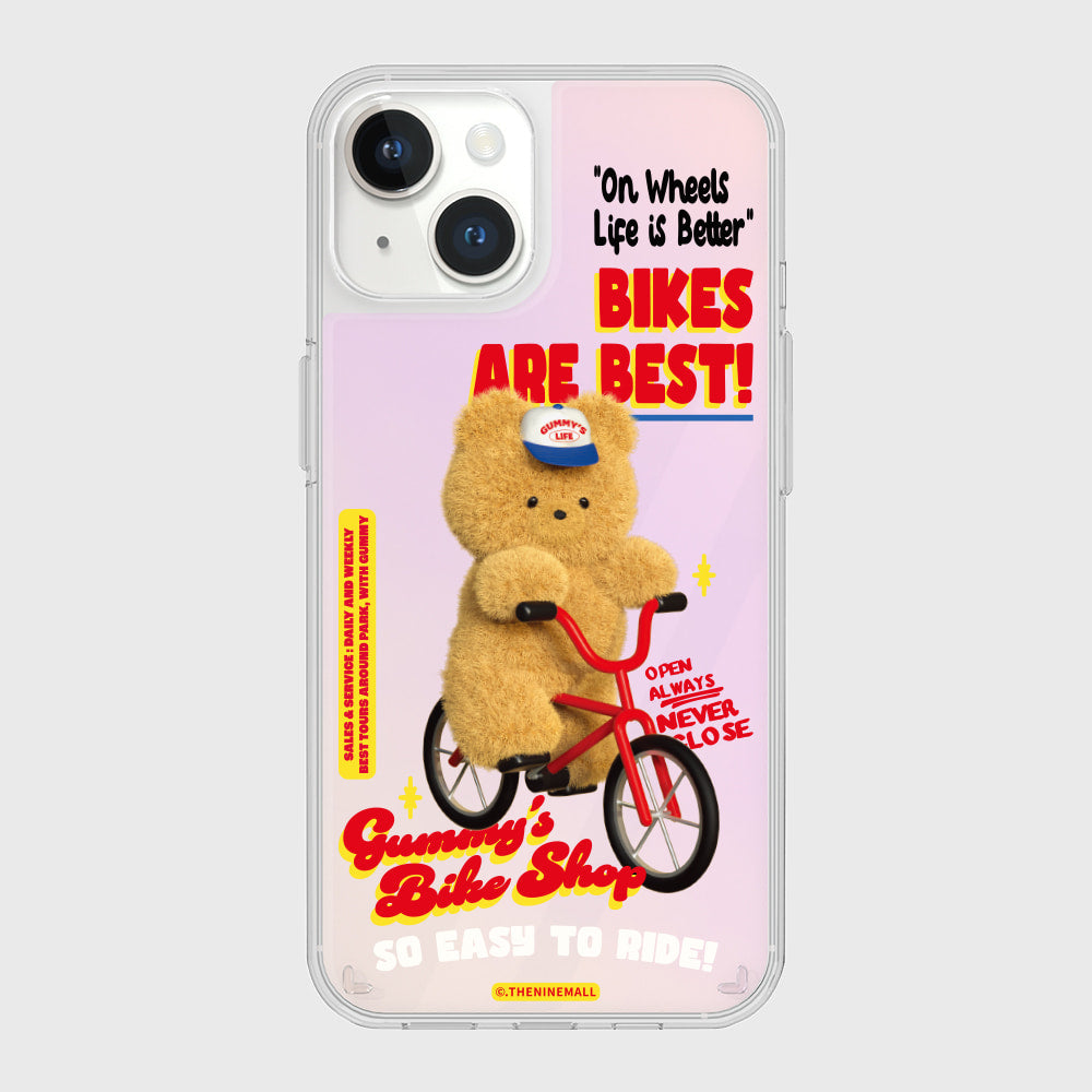 ｜THENINEMALL｜ Gummys Bike Shop Mirror Phone Case