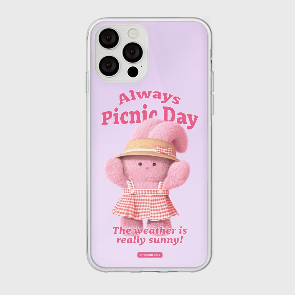 ｜THENINEMALL｜ Picnic Day Windy Mirror Phone Case