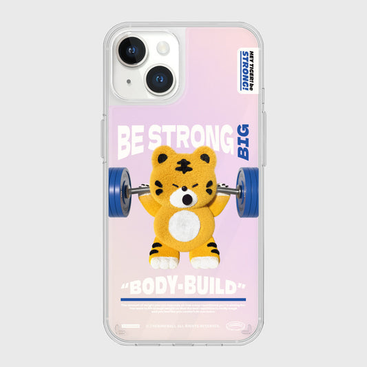 ｜THENINEMALL｜ Squat Hey Tiger Mirror Phone Case