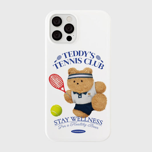 ｜THENINEMALL｜ 테디 테니스 클럽 Hard Phone Case (3 types)