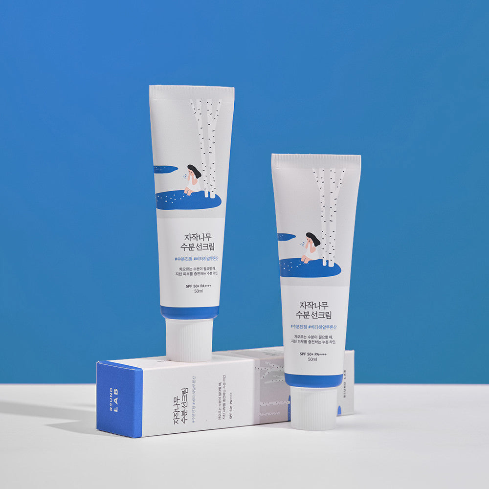 ｜Round Lab｜ Brich Juice Moisturizing Sun Cream 50ml (SPF 50+ PA++++)(1+1)