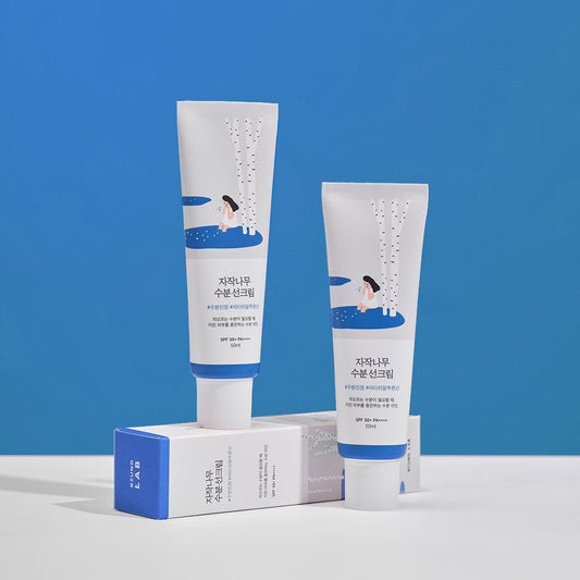 ｜Round Lab｜ Brich Juice Moisturizing Sun Cream 50ml (SPF 50+ PA++++)(1+1)