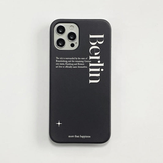 ｜MOMO CASE｜ 519 Berlin(블랙) Phone Case