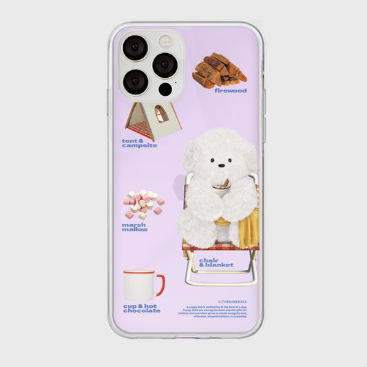 ｜THENINEMALL｜ Pattern Camping Ppokku Mirror Phone Case