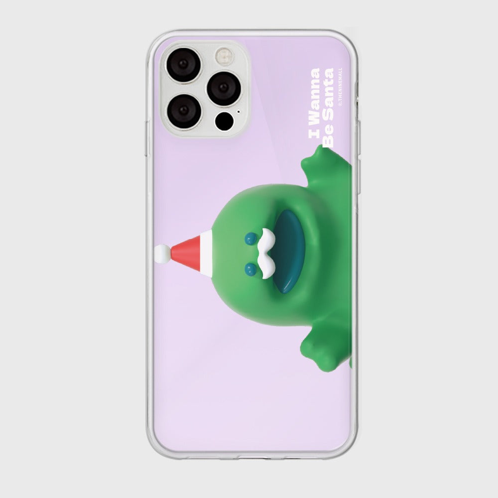 ｜THENINEMALL｜ Raptor Wannabe Santa Mirror Phone Case