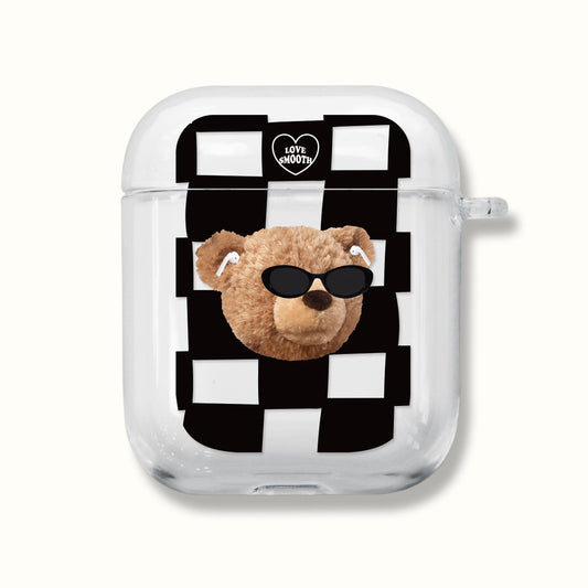 ｜MOMO CASE｜ 491 썬그리체크 Clear Airpods Case