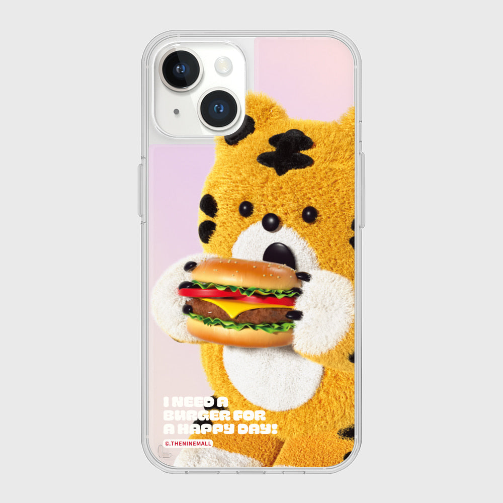 ｜THENINEMALL｜ Favorite Hamburger Mirror Phone Case