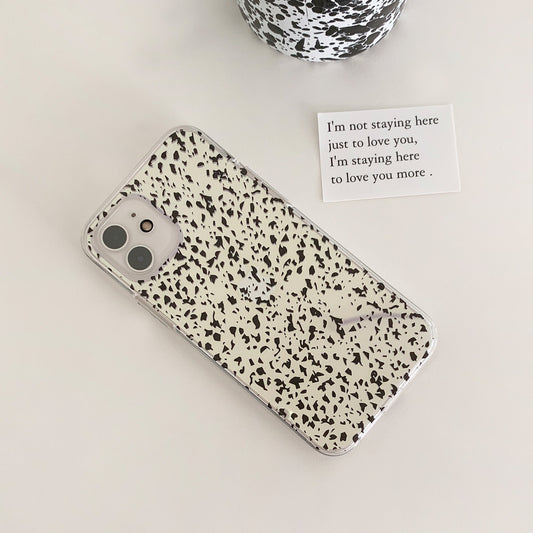 ｜Mademoment｜ Sand Pattern Design Glossy Mirror Phone