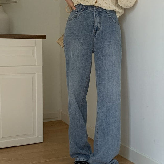｜FROM HEAD TO TOE｜ Pinto Leg Loom Semi-wide Denim Pants