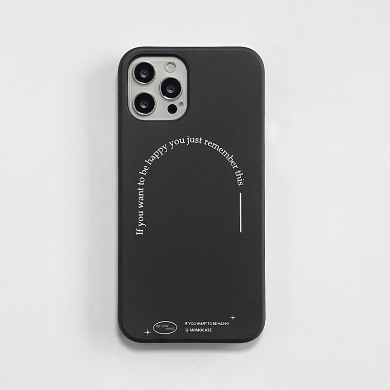 ｜MOMO CASE｜ 523 Remember(블랙) Phone Case