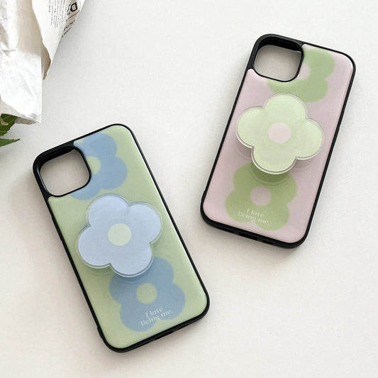 ｜Mademoment｜ Flower Drops Gradation Design Bumper Phone Case