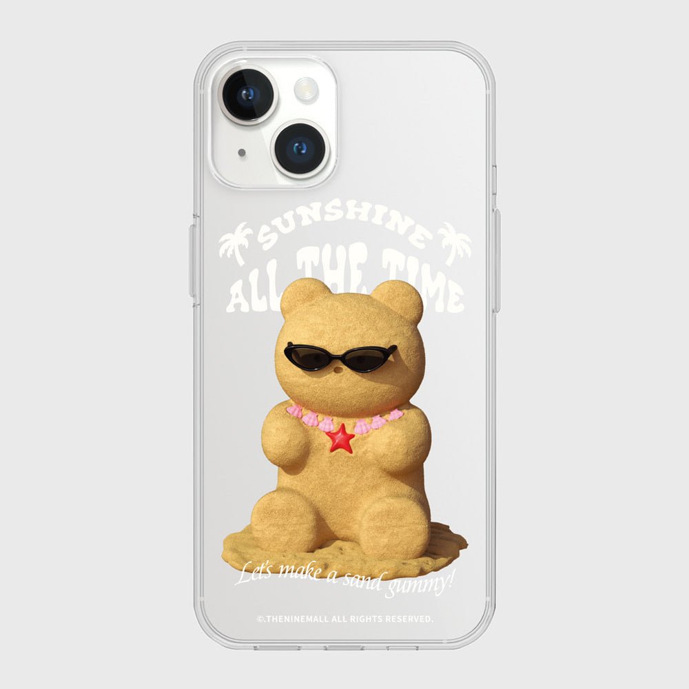 ｜THENINEMALL｜ Sand Gummy Clear Phone Case (3 types)