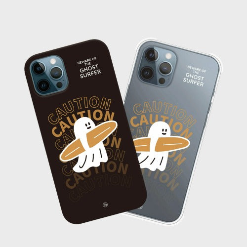 ｜PERCENTAGE｜ Ghost Surfer Haunted Area Phone Case (4 Types)