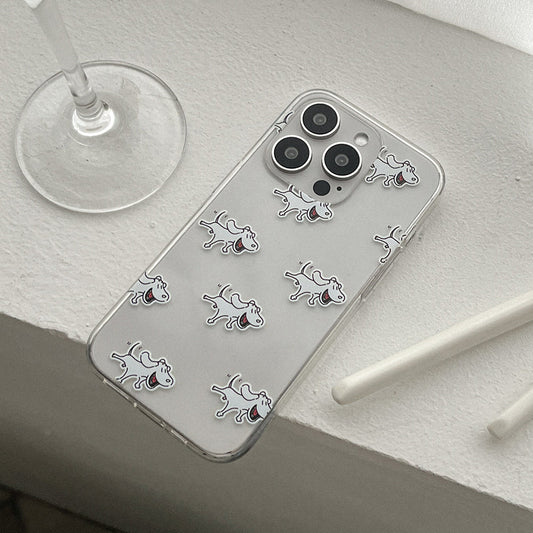 ｜Mademoment｜ Another Dog Pattern Design Clear Phone Case (3 Types)