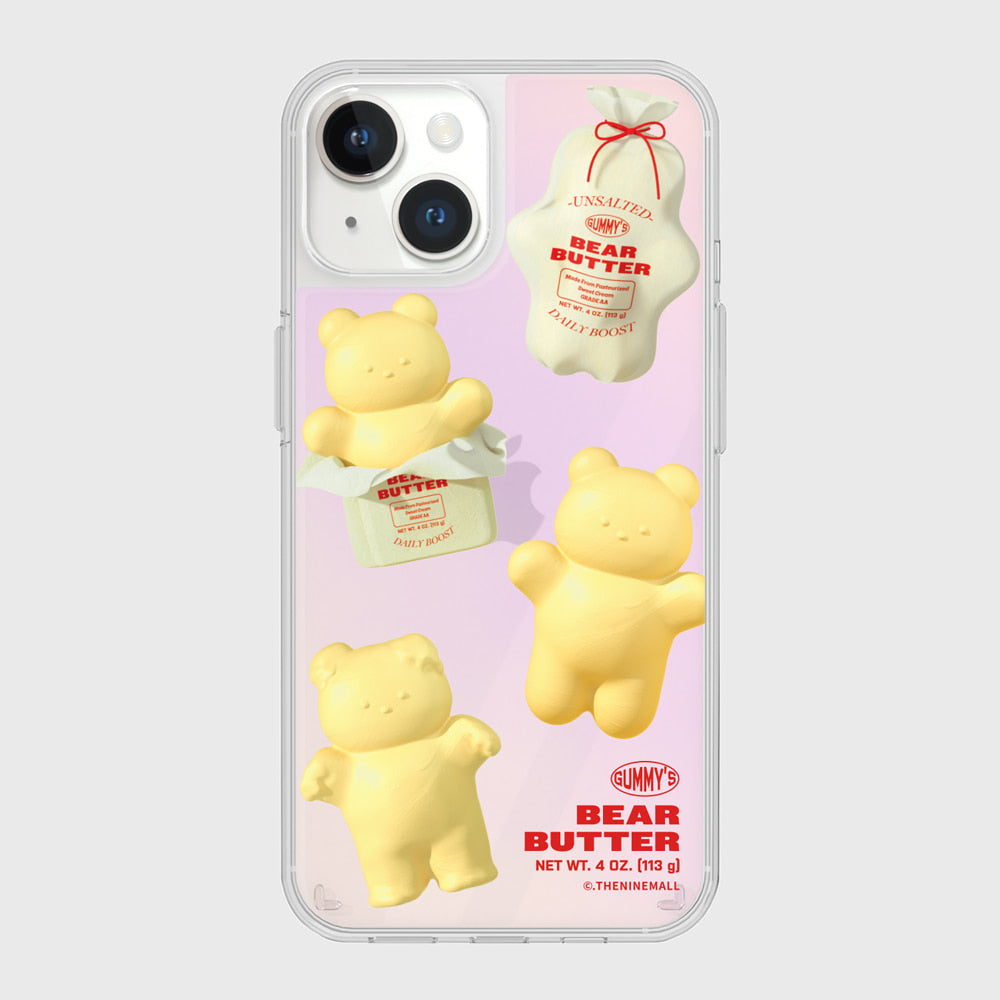 ｜THENINEMALL｜ Pattern Butter Gummy Mirror Phone Case