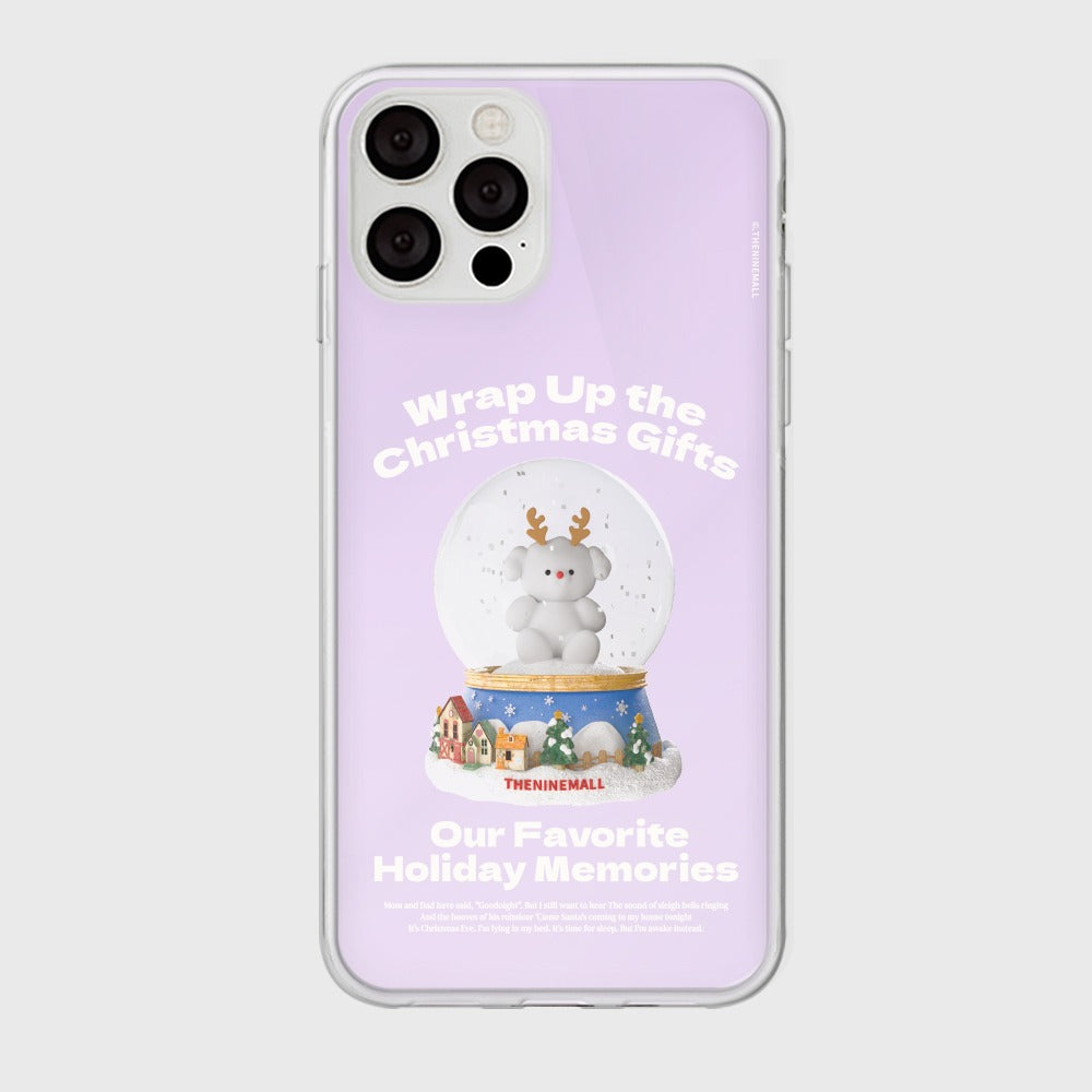 ｜THENINEMALL｜ Ppokku Snowball Mirror Phone Case