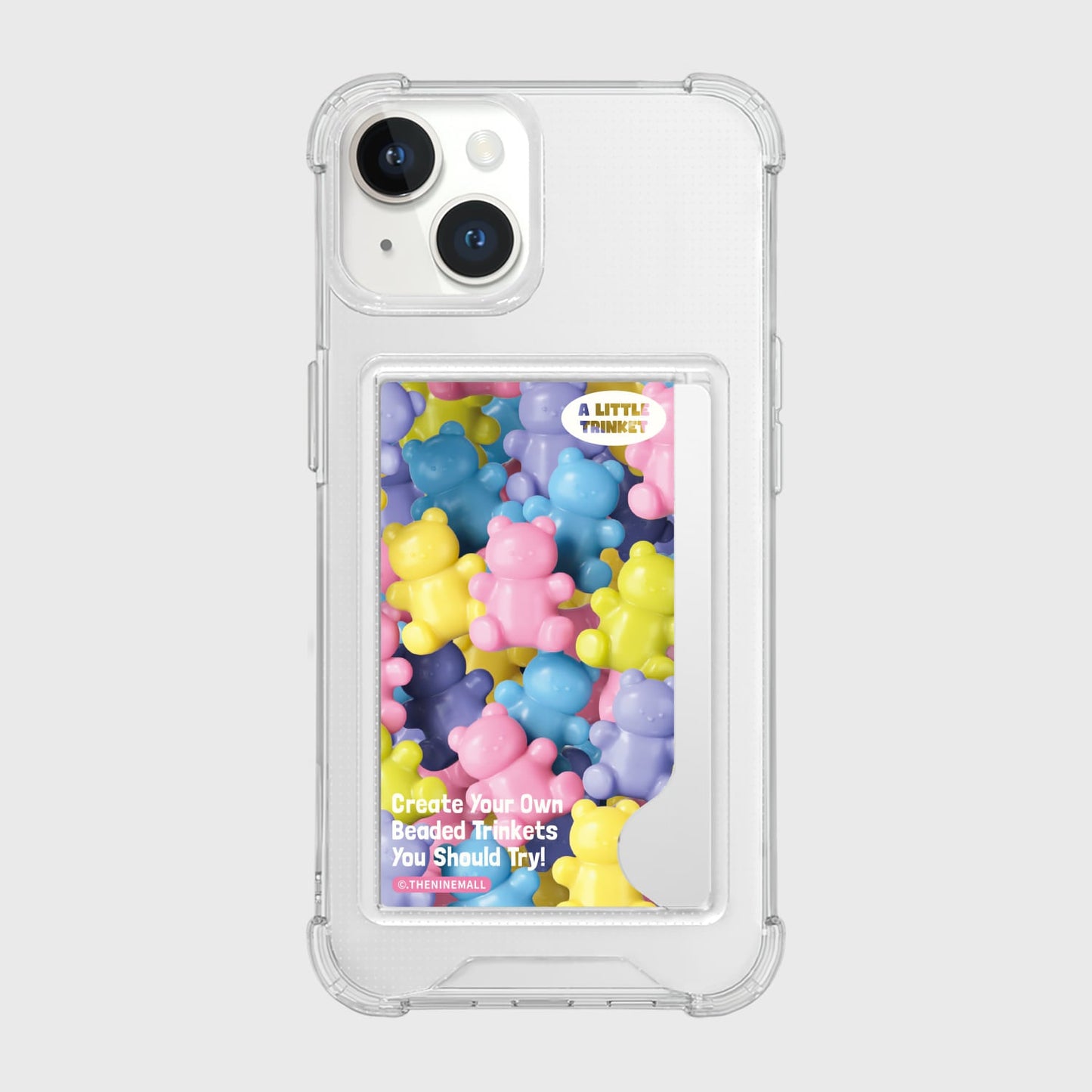 ｜THENINEMALL｜ Beads Gummy Pattern Clear Phone Case (1 type)