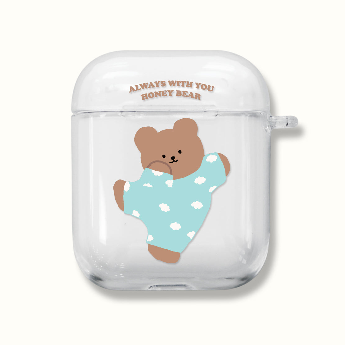 ｜MOMO CASE｜ 488 구름파자마 Clear Airpods Case