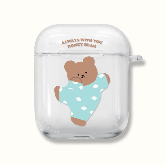｜MOMO CASE｜ 488 구름파자마 Clear Airpods Case