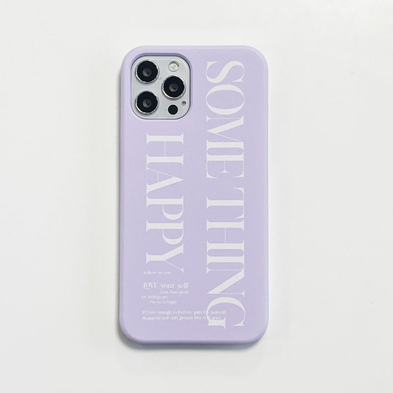｜MOMO CASE｜ 516 썸띵HAPPY(라이트퍼플) Phone Case