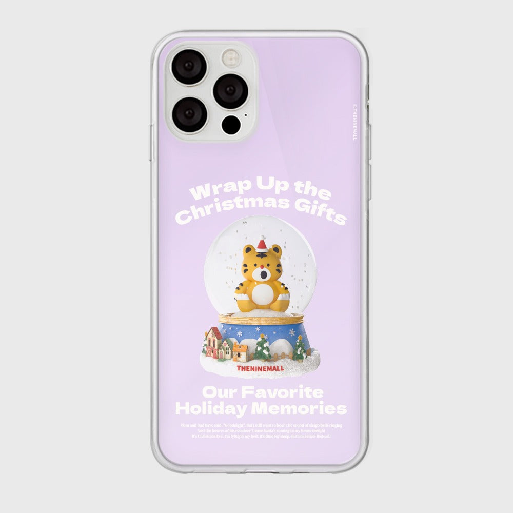 ｜THENINEMALL｜ Hey Tiger Snowball Mirror Phone Case