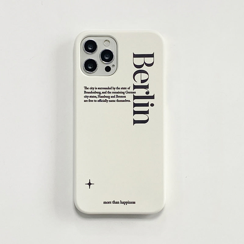 ｜MOMO CASE｜ 518 Berlin(크림) Phone Case