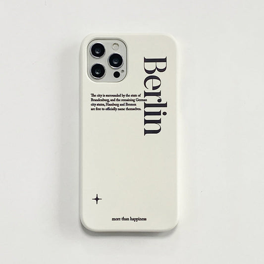 ｜MOMO CASE｜ 518 Berlin(크림) Phone Case