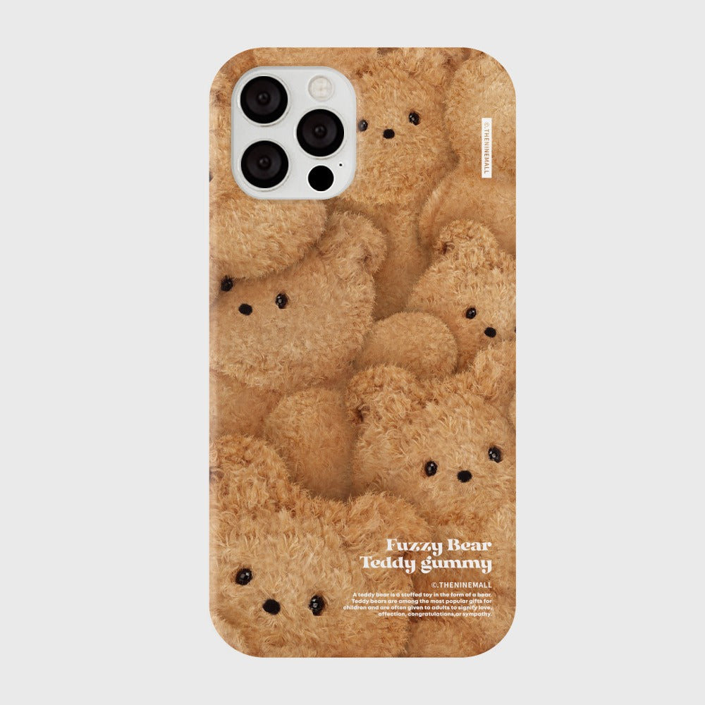 ｜THENINEMALL｜ 허들링 테디 Hard Phone Case (3 types)