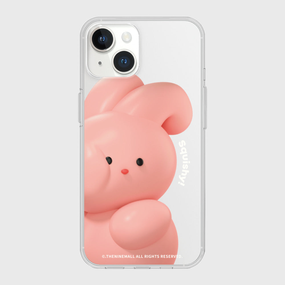 ｜THENINEMALL｜ Windy Squishy Clear Phone Case (3 types)