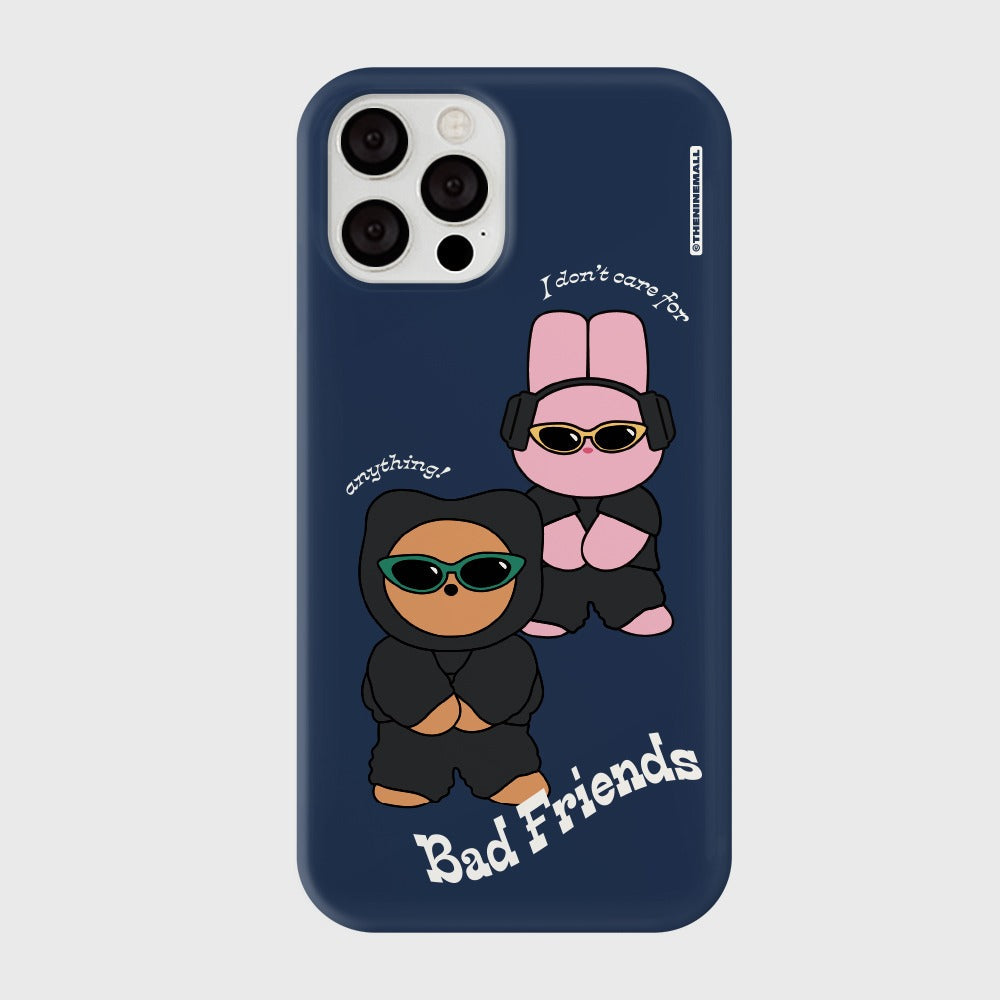 ｜THENINEMALL｜ Bad Friends Hard Phone Case (2 types)